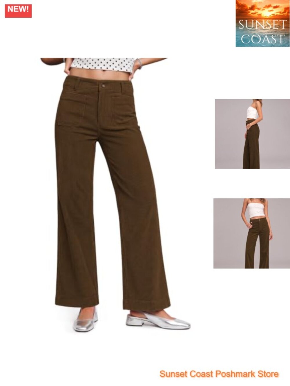 Corduroy Pants Relaxed Straight Leg Casual Work Pants